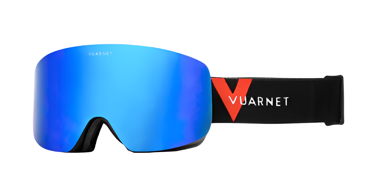 Vuarnet Masque de Ski Large Noir Mat-Grey Blue Flash